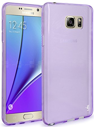 Note 5 Case, LK Ultra [Slim Thin] Scratch Resistant TPU Gel Rubber Soft Skin Silicone Protective Case Cover for Samsung Galaxy Note 5 (Purple)