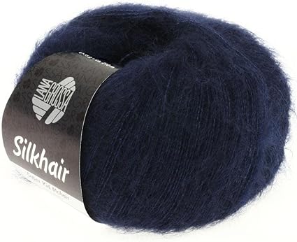 Lana Grossa Silkhair, 27 Night Blue Yarn