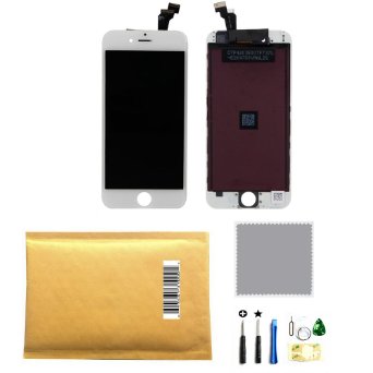 LCD Display &Touch Screen Digitizer Replacement Full Assembly for iPhone 6 (4.7 inch) Whitewith Free Tools Kit