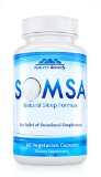 SOMSA Best Natural Sleep Aid - Sleeping Pills - 60 Veggie Capsules - Extra Strength Natural Sleep Aid Supplements - Non-Habit Forming Insomnia Relief Supplement - Restful Sleep Aids for Adults