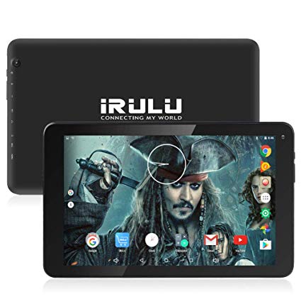10.1 inch Tablet, Quad Core CPU Android 7.0 Tablet, 4.0 Bluetooth, GPS,1GB RAM 16GB Storage, 1280x 800 IPS Display Google Tablet with Mini HDMI – Black
