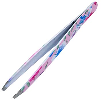 Tweezers - Professional Eyebrow Tweezers - Bring Out the Beauty In You - The Strong and Precise Grip Will Make Styling Your Eyebrows A Breeze - Choose From A Heart Or Flower Pattern