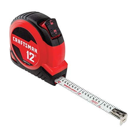 CRAFTSMAN Tape Measure, Self-Lock, 12-Foot (CMHT37212S)