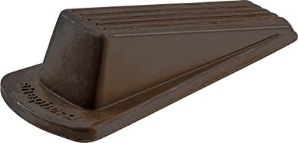 Shepherd Hardware 9133 Heavy Duty Rubber Door Wedge, Brown