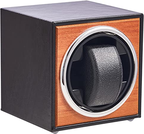 CO-Z Automatic Watch Winder | Dust-Proof Wooden Storage Box and Display Case for Modern Women's and Men's Watches | Retro Self-Winding Mechanical Watch Box with USB Powered and Durable Quiet Motor