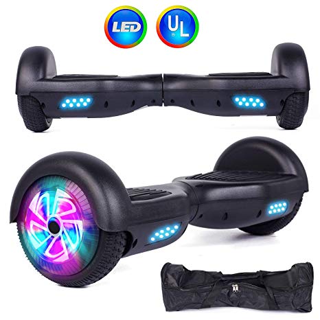 Felimoda Self Balancing Hoverboards with LED Light and Carrying Case,6.5 Inch Two Wheel Smart Electric Scooter for Kids and Adults-UL2272 Certified