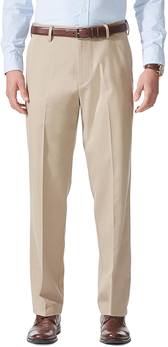 Dockers Men's Comfort Khaki Stretch Relaxed-fit Flat-Front Pant