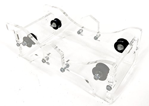 [REPRAPGURU] Clear Acrylic 3D Printer Filament Spool Holder Tabletop or Printer Mountable w/ 2004 LCD Adapter Plate