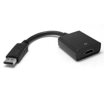 SIENOC DisplayPort DP Male to HDMI Female Converter with Cable Color Black