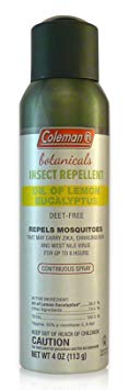 Coleman DEET Free Lemon Eucalyptus, Naturally-based Insect Repellent