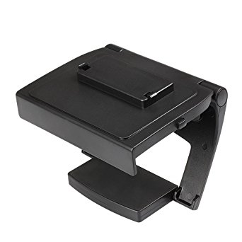 TNP Xbox One TV Mounting Clip - Black Plastic Adjustable Sensor Camera TV Clip Monitor Mount Dock Holder Stand Bracket for Microsoft Xbox One Kinect 2.0 [Xbox One]