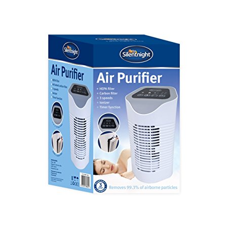 Silentnight 38060 HEPA Air Purifier Triple Replaceable Filter