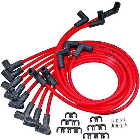 JEGS Performance Products 40210 8.0mm Red Hot Pow'r Wires