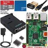 Raspberry Pi 2 Complete Starter Kit with 16 GB SD Card--Edimax WiFi and Black Case 9 Items