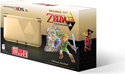 Nintendo 3DS XL Gold/Black - Limited Edition Bundle with The Legend of Zelda: A Link Between Worlds