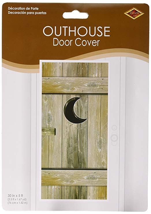 Outhouse Door Cover Party Accessory (1 count) (1/Pkg)