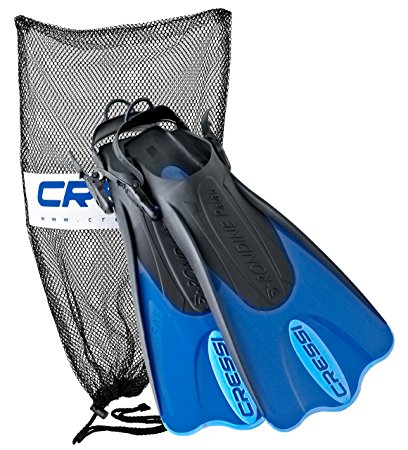 Cressi Palau Short Snorkeling Swim Fins with Mesh Bag