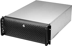 Rosewill 4U Server Chassis 11 Bay Server Case 8X 3.5   3X 5.25 HDD, ATX, Rackmount Server Case, Include Front 2X 120mm Fans Rear 2X 80mm Fans Metal Rack Mount Computer Case 21" Deep, RSV-R4000U