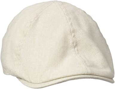 Henschel Mens Linen Blend 6/4 Duckbill Ivy Hat Newsboy Cap