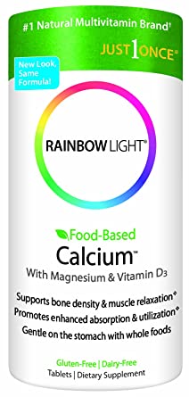 Rainbow Light, Food-Based Calcium, 180 Count (Pack of 2)