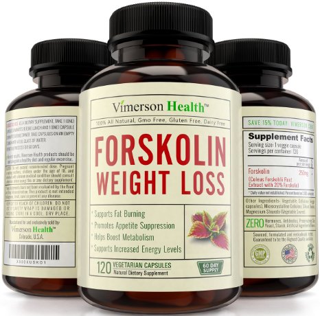 60 DAY SUPPLY - Pure Forskolin Extract for Extreme Weight Loss 100 All Natural Supplement Best Diet Pills Appetite Suppressant and Carb Blocker Made in the USA 100 Money Back Guarantee