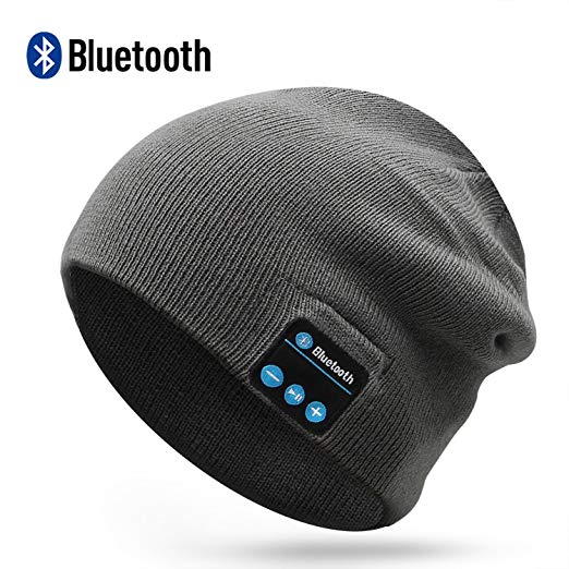 RQN Outdoor Bluetooth Hat Wireless Bluetooth Headphone Headset Earphone W/Stereo Speakers (Dark Gray)