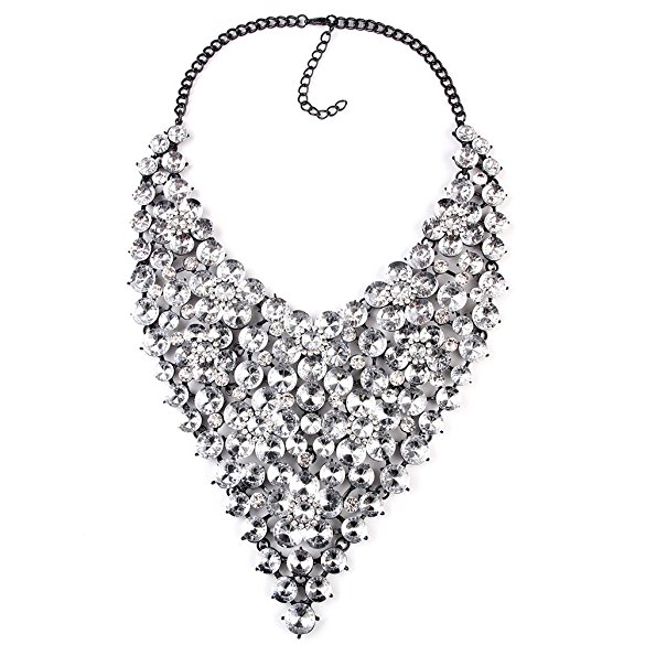 IDGIRL Woman Full Crystal Alloy Necklace