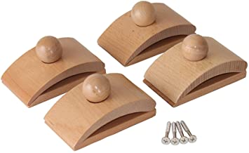 Classy Clamps Wooden Quilt Hangers – 4 Large Clips (Light) and Screws for Wall Hangings. Hang up and Display Quilts, Tapestries, Rugs, Fiber Art, and More!