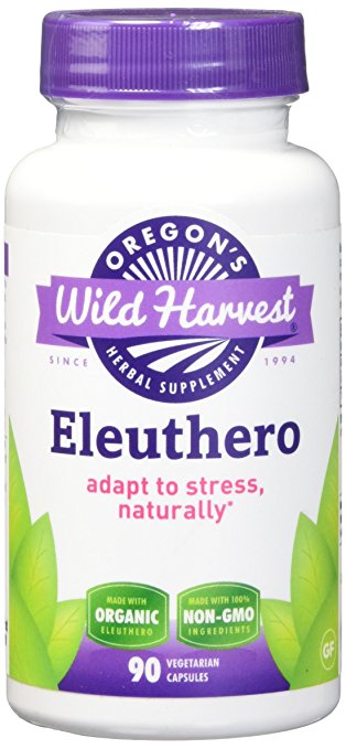 Oregon's Wild Harvest Eleuthero Organic Capsules, 90 Count