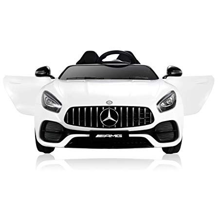 ZENY 12V Kids Ride On Car Licensed Mercedes Benz Children's Motorized Electric Cars with Remote Control & Manual Modes,2 Motors,3 Speeds,LED Light,Music,Spring Suspension