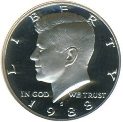 1988 S Kennedy Half Dollar Proof Deep Cameo DCAM Gem US Coin .50