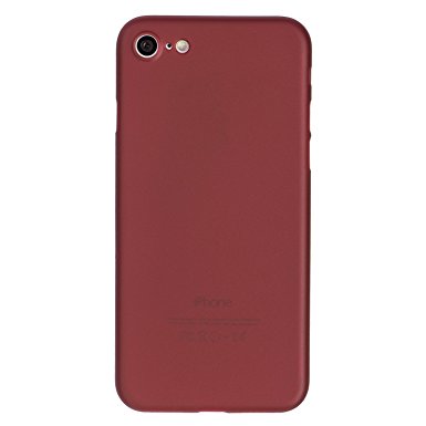 iPhone 7 Case, Thinnest Cover Premium Ultra Thin Light Slim Minimal Anti-Scratch Protective - For Apple iPhone 7 | totallee The Scarf (Burgundy Red)