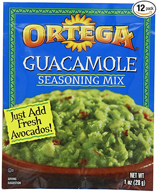 Ortega Seasoning Mix, Guacamole, 1 Ounce (Pack of 12)