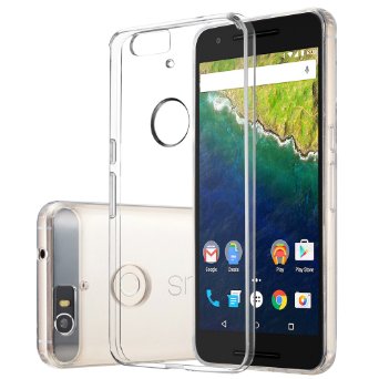 Nexus 6P Case, MoboZx [Premium Quality] Crystal Clear Protective Slim Shock Absorbent TPU bumper with Anti Scratch Coating [HQ SP   Cleaning Cloth], ECO-Friendly Packaging For Google Nexus 6P (2015)