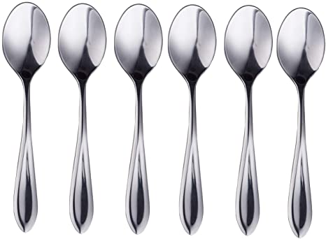 IMEEA Demitasse Espresso Spoons, Mini 18/10 Stainless Steel Bistro Spoon, 4.3Inch (11cm), Set of 6