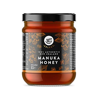 Amazon Brand - Happy Belly Select Manuka Honey 15 , 340gr - MGO 514