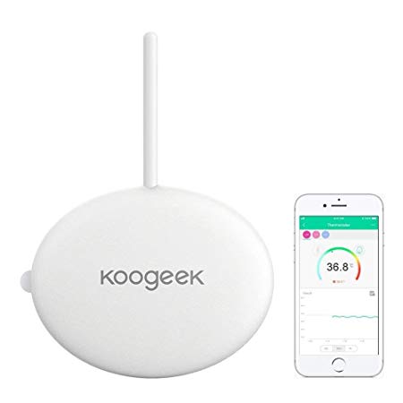 Koogeek Smart Baby Thermometer Wireless Monitoring for iOS and Android, Suitable for Baby and Adults