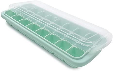 Hot ! Silicone Ice Tray 24 Cubes Kitchen Bar Tools Appliances Jelly Cube Mold Tray, Stackable Durable and Dishwasher Safe
