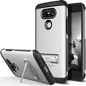LG G5 Case, OBLIQ [Skyline Advance][Satin Silver] with Metal Kickstand Thin Dual Layered Metallic Heavy Duty Hard Protection Hybrid Case for LG G5 (2016)