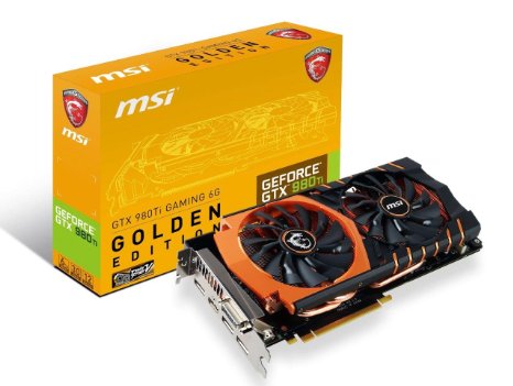 MSI Limited GAMING Edition GeForce GTX 980 TI 6GB OC DirectX 12 VR READY (GTX 980TI GAMING 6G GOLDEN EDITION)