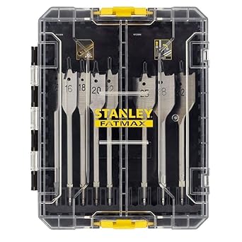 STANLEY STA88556-XJ 8-Piece FATMAX Wood Drill Bit Set