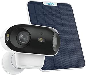 Reolink 4K/8MP Caméra Surveillance WiFi Extérieure sans Fil 2,4/5 GHz WiFi, Vision Nocturne en Couleur, Détection Personne/Véhicule/Animal Domestique, Autonome, Argus 4 6W Panneau Solaire