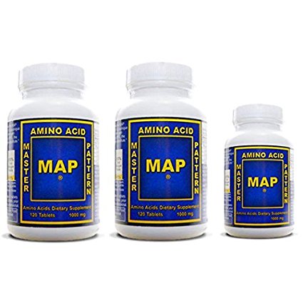 MAP - Master Amino Acid Pattern 260 Tablets of Muscle Building Protein Amino Supplements
