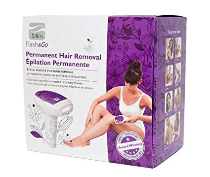 Silk'n Flash and Go Face and Body Permanent Hair Removal Device, 4000 Pulses