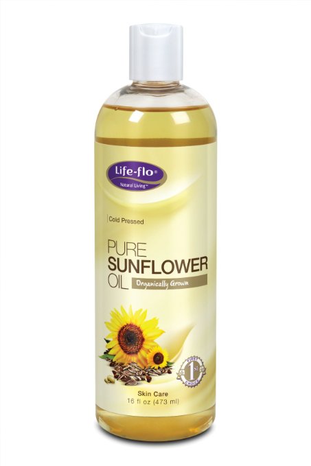 Life-Flo Organic Pure Sunflower Oil 16 Ounce