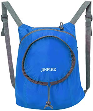 JINFIRE Lightweight Packable Hiking Backpack Travel Foldable Outdoor Camping Daypack