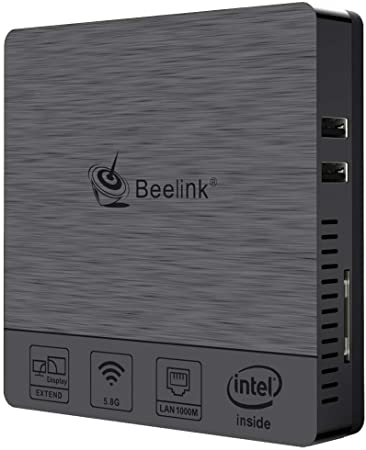 Mini PC Beelink BT3 ProII Windows10,Intel Atom Processor, 4GB DDR3 /64GB ROM, Intel HD Graphics 400,Supports Extended Memory 128GB & 2.4/5.8G WiFi Dual/Gigabit Ethernet/HDMI/VGA/Dual Displays