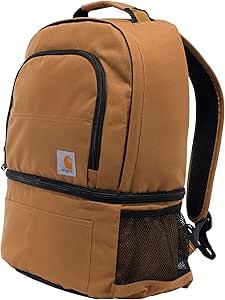 Carhartt Insulated 24 Can Two Compartment Cooler Backpack, Backpack with Fully-Insulated Cooler Base