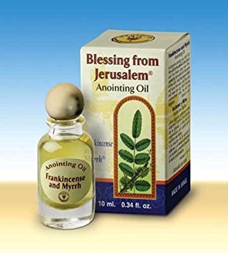 Blessing from Jerusalem Anointing oil - 10ml ( .34 fl. oz. ) (Frankincense & Myrrh)
