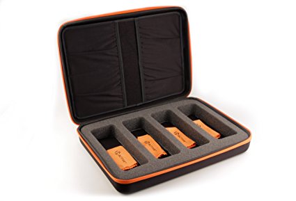 3ACTIVE Premium Four-Pack Storage Case